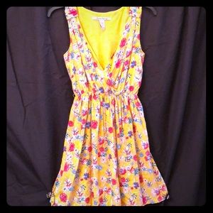 American Rag Yellow Floral Dress